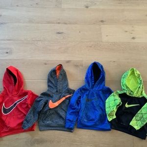 4-Toddler boy Nike dri-fit hoodies -2T Bundle